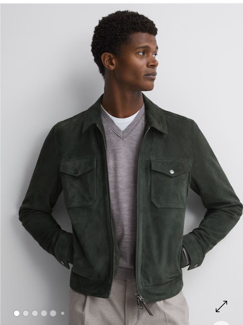 NWT Reiss Dark Green Pike Jacket Large